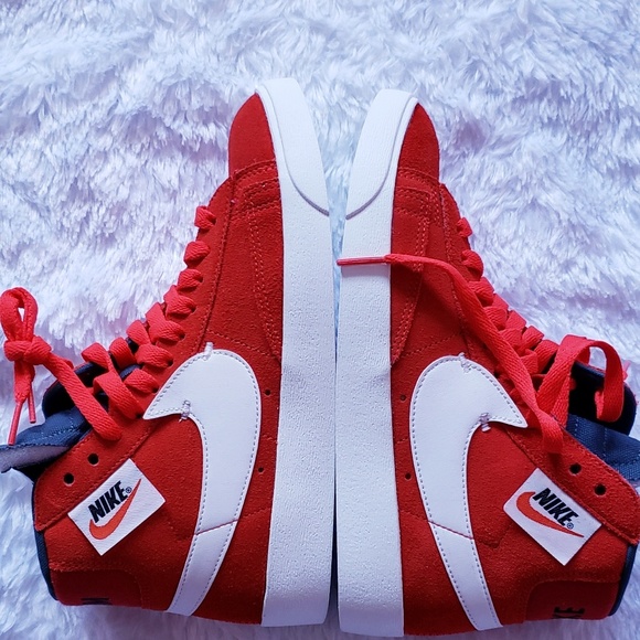 New Womens Nike Blazer Mid Rebel Habanero - Picture 8 of 8